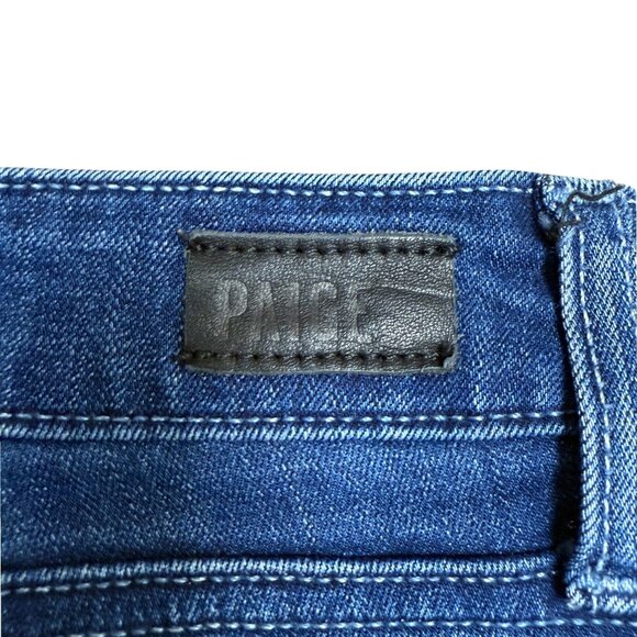 EUC Women's PAIGE "SKYLINE SKINNY" Mid-Rise Stretch Jeans In "CORINNA" | Size 30 - Picture 7 of 12